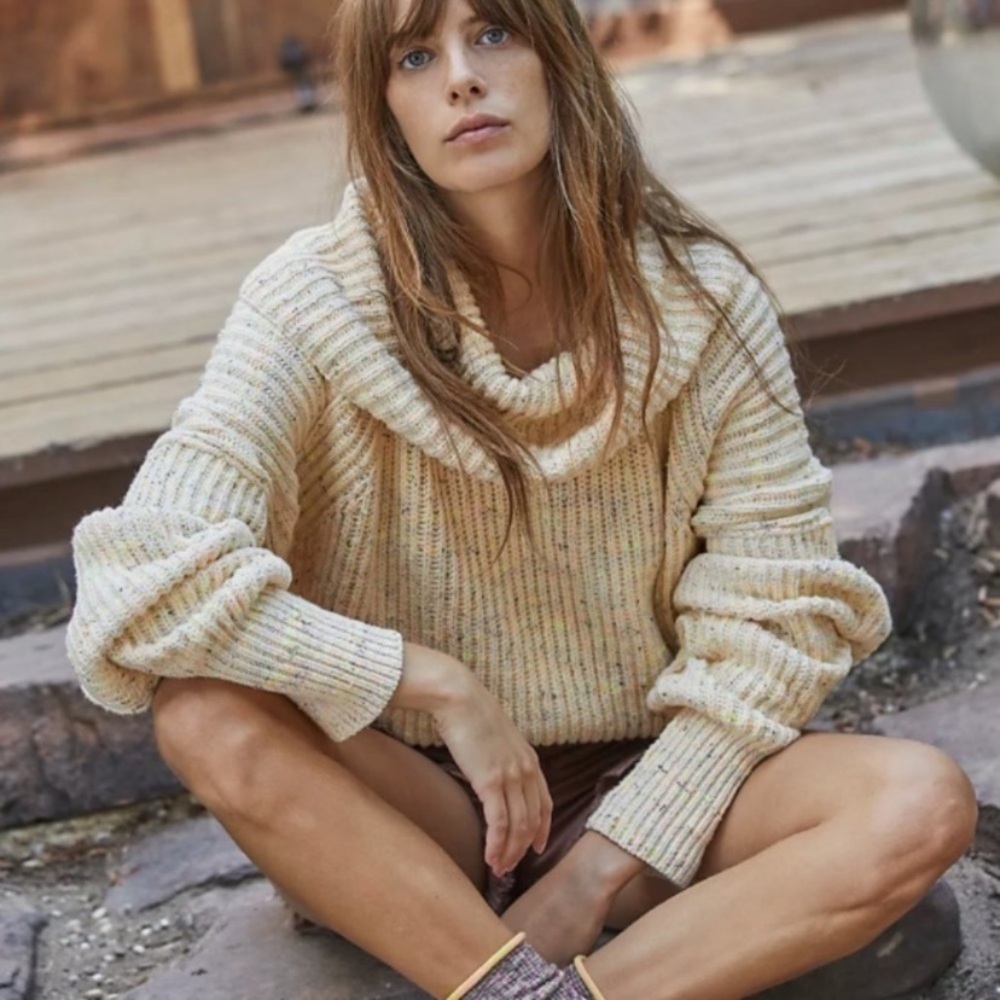 NWT Free People Leo Oversized Tunic Sweater